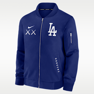 Los Angeles Dodgers Dugout Men's Nike x KAWS MLB Full-Zip Bomber